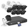 ANNKE H800 8CH Bullet PoE Security Camera System with 8MP H.265+ NVR, 4X 5MP Outdoor IP Camera, 4TB HDD, Audio Recording, 100 ft EXIR 2.0 Night Vision, IP67 Weatherproof, 24/7 Video Surveillance view 1