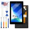 SR043KL Screen Replacement for Amazon Kindle Fire 7 7th Generation LCD Screen with Frame (for 7th Generation 2017 Release) LCD Display Touch Digitizer Sensor Glass Assembly Kit with Repair Tools view 1