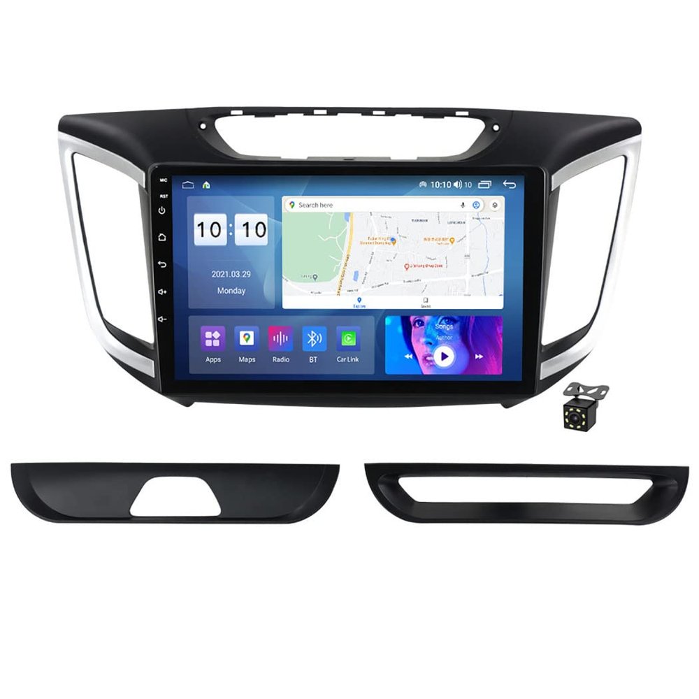 Charmstep 2Din Car Radio GPS Navigation for Hyundai Creta IX25 2015-2019 Android 11 Multimedia Player Autoradio with Backup Camera Support Bluetooth/FM/Mirror Link/Carplay/SWC/DSP,M200s/2+32g