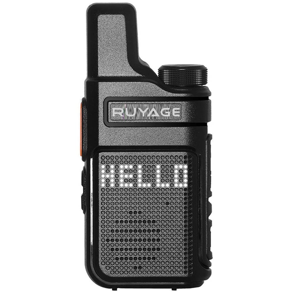 RUYAGE Q2 Walkie Talkies 2 Pack FRS Security LED for Adults No Radio Long Range with Mic Waterproof VOX 4000mAh Rechargeable Lithium Ion Battery for Hiking Camping