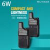 RUYAGE Q2 Walkie Talkies 2 Pack FRS Security LED for Adults No Radio Long Range with Mic Waterproof VOX 4000mAh Rechargeable Lithium Ion Battery for Hiking Camping view 2