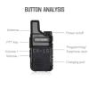 RUYAGE Q2 Walkie Talkies 2 Pack FRS Security LED for Adults No Radio Long Range with Mic Waterproof VOX 4000mAh Rechargeable Lithium Ion Battery for Hiking Camping view 3