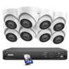 ANNKE H800 8CH Turret PoE Security Camera System with 8MP H.265+ NVR, 8X 5MP Outdoor IP Camera, 3TB HDD, Audio Recording, 100 ft EXIR 2.0 Night Vision, IP67 Weatherproof, 24/7 Video Surveillance view 1
