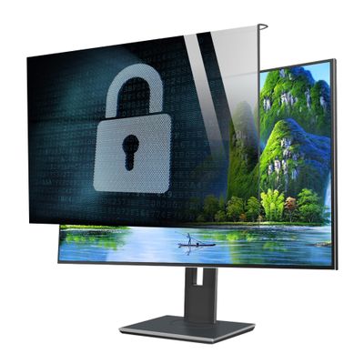 CUNIO 17-32 Inch Anti Blue Light Computer Privacy Screen Filter, Hanging Type Easy to Install, Eye Protection Scratch-Resistant and Waterproof Acrylic Panel / 27in 612x356mm