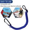 8M0092850 Boat Kill Switch Lanyard, Boat Tether Replacement for Mercruiser Marine Boat, Boat Tether Kill Switch Safety Lanyard Cord 54 Inch/137 Long-(Blue 1Pcs) view 2