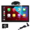 7 Inch Touchscreen Monitor for Wireless Apple Carplayer and Android Auto Built-in Two Speakers Car Stereo Multimedia Player with Bluetooth, Mirror Link, Dash or Windshield Mounted with 32G Card view 1