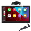 7 Inch Touchscreen Monitor for Wireless Apple Carplay and Android Auto Built-in Two Speakers Car Stereo Multimedia Player with Bluetooth, Mirror Link, Dash or Windshield Mounted view 1