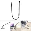 5V Mini USB 10 LED Reading Light Lamp Flashlight for Laptop PC Computer Keyboard Nightwork Without Disturbing Roommates(Black) , Flexible Laptop Light , Flexible Laptop Light , 5V Mini USB 10 LED Re view 2