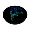 Florida Tribal Dolphin Beach Surfer Miami Tampa FL PopSockets Swappable PopGrip view 2