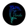 Florida Tribal Dolphin Beach Surfer Miami Tampa FL PopSockets Swappable PopGrip view 3