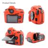Camera Case Bag Soft Silicone Red Shockproof Armor Skin Body Cover Protector for Nikon D850 Digital SLR Camera view 2