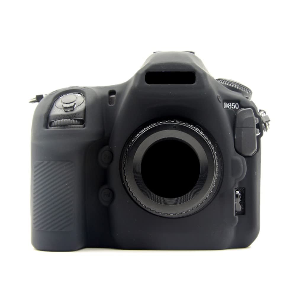 Camera Case Bag Soft Silicone Black Shockproof Armor Skin Body Cover Protector for Nikon D850 Digital SLR Camera
