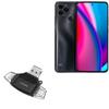 BoxWave Smart Gadget Compatible with BLU G91s - AllReader SD Card Reader, microSD Card Reader SD Compact USB - Jet Black view 1