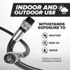 THE CIMPLE CO Coaxial Cable, 1.5 FT, Weatherproof Rubber Boot, Indoor/Outdoor TV Cable, High Speed Internet, Dual Shield, Satellite, Antenna, CATV, RG6, 0.45 Meter, Black view 3