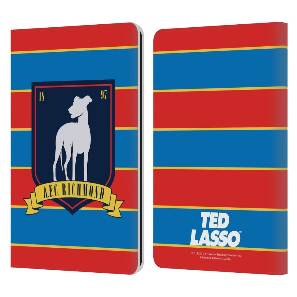 Head Case Designs Officially Licensed Ted Lasso A.F.C Richmond Stripes Season 1 Graphics Leather Wallet Case Compatible with Kindle Paperwhite 1/2 / 3