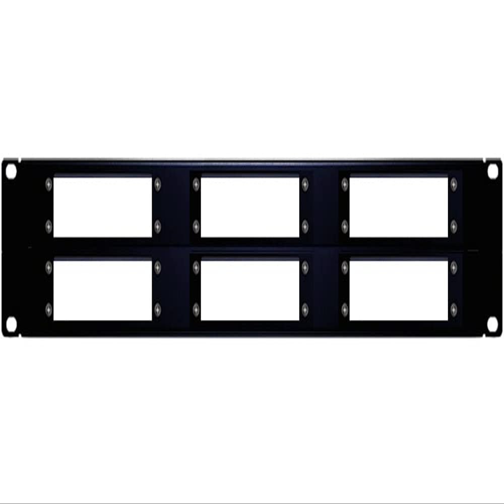6-Grid 2U Rack Mount Cage for RF Coax Modulators