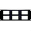 6-Grid 2U Rack Mount Cage for RF Coax Modulators view 1