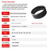 riversmerge RFID Rewritable Dual Frequency in One ID T5577&IC CUID Black Ceramics Smart Finger Ring Wear for Men or Women (Black-22mm) view 3