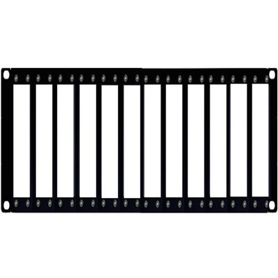 12-Grid 3U Rack Mount Cage for RF Coax Modulators