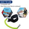 8M0092850 Boat Kill Switch Lanyard with Wrist Strap Replacement for Mercruiser Marine Boat, Boat Emergency Stop Switch Safety Lanyard Cord 54 Inch/137 Long-(Green 1Pcs) view 2