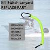 8M0092850 Boat Kill Switch Lanyard with Wrist Strap Replacement for Mercruiser Marine Boat, Boat Emergency Stop Switch Safety Lanyard Cord 54 Inch/137 Long-(Green 1Pcs) view 3