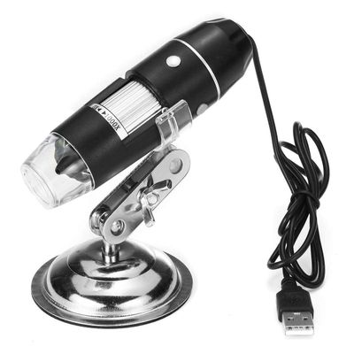 Microscope Accessories Kit 0-1600X 2MP 3 in 1 USB Type C LED Adjustable Microscope Handheld Portable Digital Microscope Microscope Slides (Magnification : 1000X)