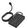 10 Ft Extension Cord Surge Protector, SMNICE 8 Widely Spaced Outlets and 6 USB (1 USB C) Charging Ports Flat Plug Power Strip, Desktop Power Cord for Travel Home Office Accessories Black view 1