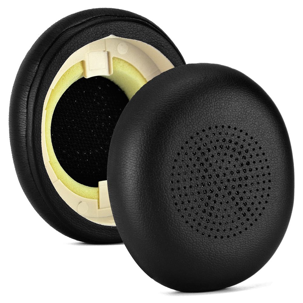 45H Ear Pads - defean Replacement Ear Cushion Cover Compatible with Jabra Evolve2 65 (65MS 65UC USB) / Evolve2 40 (40UC 40MS USB) / Elite 45h On-Ear Wireless Headset,Softer Protein Leather (Black)