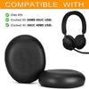 45H Ear Pads - defean Replacement Ear Cushion Cover Compatible with Jabra Evolve2 65 (65MS 65UC USB) / Evolve2 40 (40UC 40MS USB) / Elite 45h On-Ear Wireless Headset,Softer Protein Leather (Black) view 2