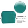 kwmobile Neoprene e-Reader Pouch Size 6,8-7" eReader - Universal eBook Sleeve Case with Zipper - Petrol view 4