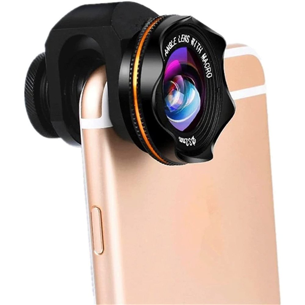Feilx Phone Camera Lens 3 in 1 Phone Lens Kit,HD Universal 3 in 1 Phone Camera Lens Kits 210 Degree Fish Eye Lens 0.6X Wide Angle 15X Macro Lenses for Most of Smartphones