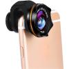 Feilx Phone Camera Lens 3 in 1 Phone Lens Kit,HD Universal 3 in 1 Phone Camera Lens Kits 210 Degree Fish Eye Lens 0.6X Wide Angle 15X Macro Lenses for Most of Smartphones view 1