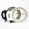 Microscope Kit Microscope 56 LED Ring Light Illuminator Lamp 0-100% Adjustable Lamp LED Circle Light for Trinocular Stereo Zoom Microscope Microscope Lens Adapters (Color : 56LED Black) view 2
