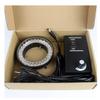 Microscope Kit Microscope 56 LED Ring Light Illuminator Lamp 0-100% Adjustable Lamp LED Circle Light for Trinocular Stereo Zoom Microscope Microscope Lens Adapters (Color : 56LED Black) view 3