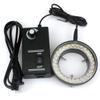 Microscope Kit Microscope 56 LED Ring Light Illuminator Lamp 0-100% Adjustable Lamp LED Circle Light for Trinocular Stereo Zoom Microscope Microscope Lens Adapters (Color : 56LED Black) view 4