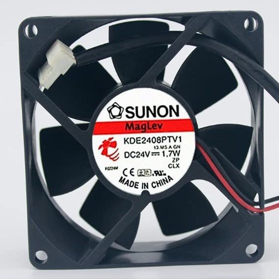 for KDE2408PTV1 Fan 24V 1.7W 808025mm Server Cooling Fan