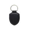 hecere Genuine Leather RFID Key Fob Tag Proximity ID T5577 Programmable Rewritable for Access Control 1pcs/lot (Black ID Keychain, Square) view 1