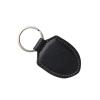 hecere Genuine Leather RFID Key Fob Tag Proximity ID T5577 Programmable Rewritable for Access Control 1pcs/lot (Black ID Keychain, Square) view 2