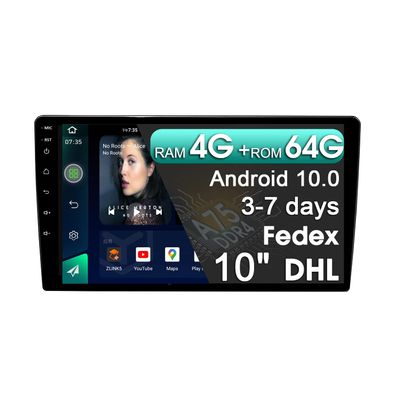 7' 9' 10' Universal Car Radio 2 din Android car Stereo Compatible with Apple CarPlay Android auto Bluetooth WiFi 4G Best DSP for Toyota Volkswagen Ford Nissan Honda Chevrolet (8 CORE 10" 4G64G)
