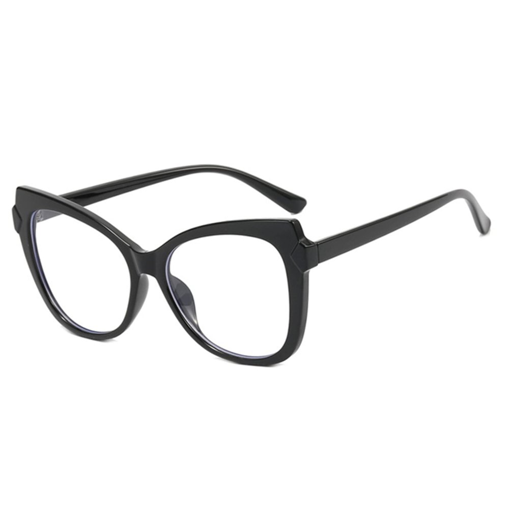 bullabulling Cat Eye Reading Glasses for Women Oversized Stylish Blue Light Blocking Glasses (black, 3.50, multiplier_x)