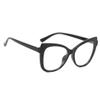 bullabulling Cat Eye Reading Glasses for Women Oversized Stylish Blue Light Blocking Glasses (black, 3.50, multiplier_x) view 4