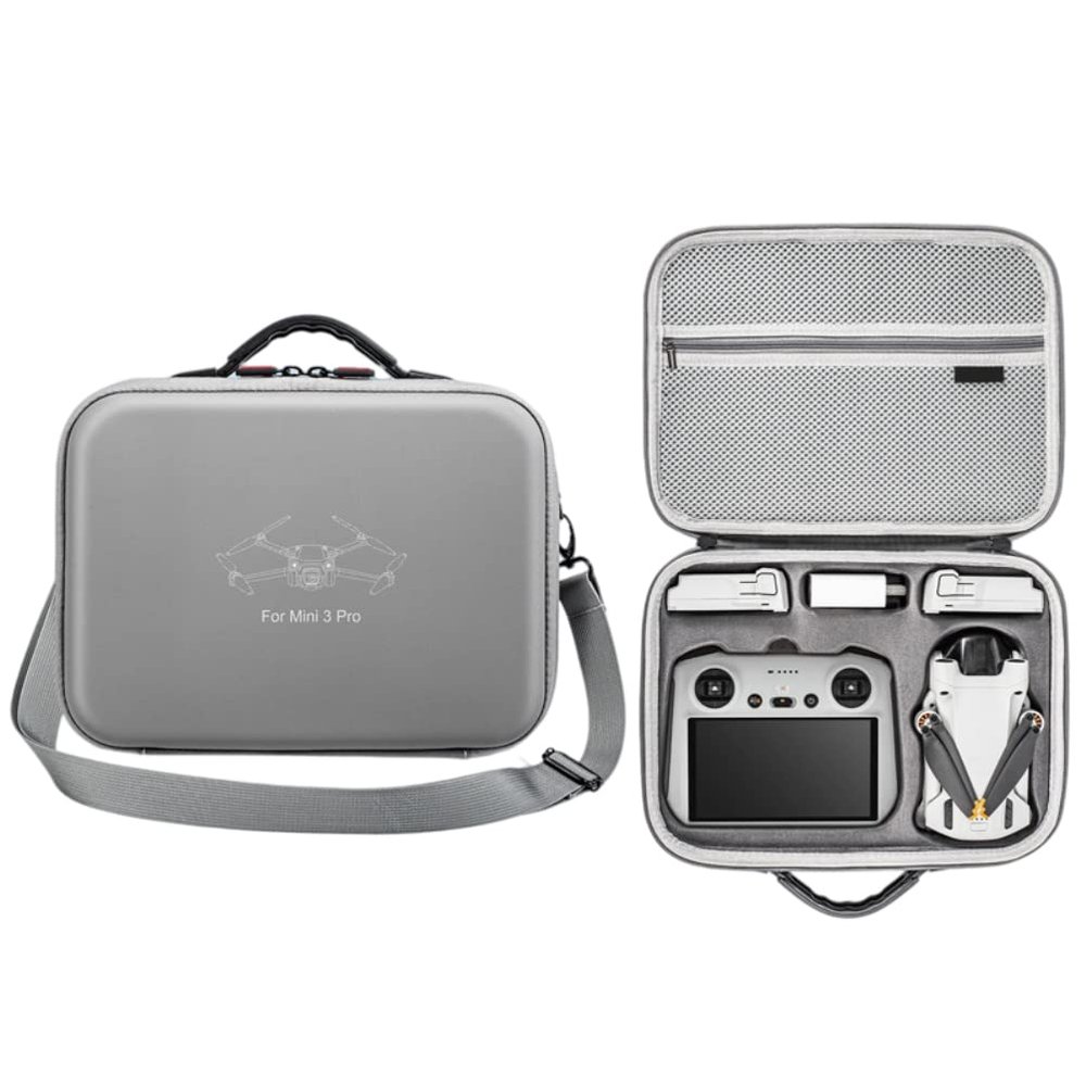 Carrying Case for DJI Mini 3 PRO&RC, Portable Compact Storage Bag Carrying Case Set compatible with DJI Mini 3 PRO&RC Drone and RC(Remote Controller with Screen), A