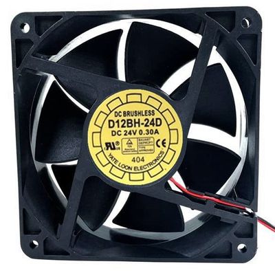 for D12BH-24D 24V 0.30A 12CM 2-Wire Fan