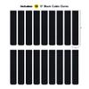 Cable Clams by Wrap-It Storage - 5" (18-Pack) Black - Cord Holder Strips with Adhesive for Desk Cable Management and to Hide Computer, Electrical, or TV Cords view 3