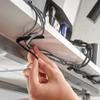 Cable Clams by Wrap-It Storage - 5" (18-Pack) Black - Cord Holder Strips with Adhesive for Desk Cable Management and to Hide Computer, Electrical, or TV Cords view 4