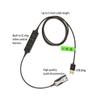 100 Pieces Lot Case Pack Quik Disconnect QD Cable to USB Plug Adapter with Mute + Volume Compatible with Plantronic Headset view 2