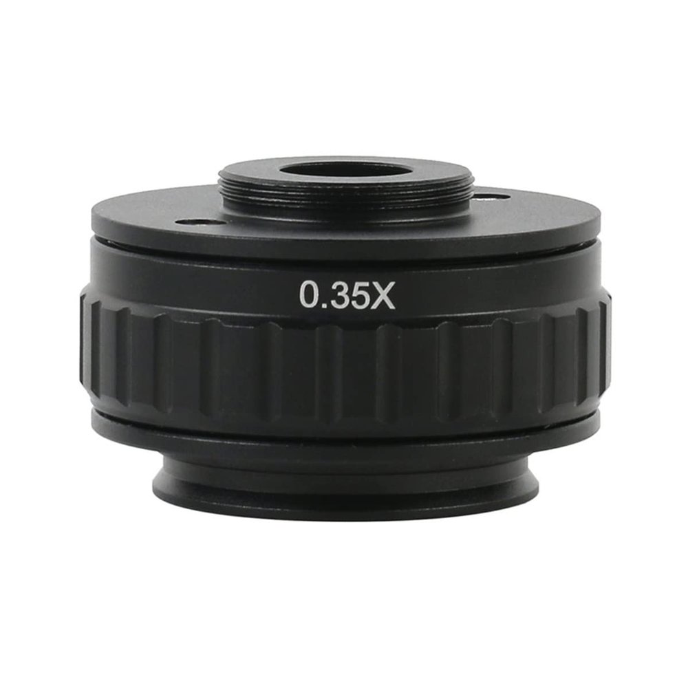 Microscope Kit 0.35X 0.5X CTV Adapter Lens Focus Adjustable 38mm Microscope Connector Microscope Lens Adapters (Color : 0.35X)