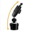 iBOLT 17mm Dual Ball to Cup Holder Mount Base Compatible w/ 17mm GPS Brackets Phone Holders view 2