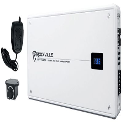 Rockville Krypton S6 Marine/Boat 6-Channel Amplifier, Class A/B