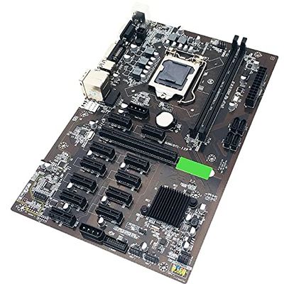 1pc B250 BTC Mining Machine Motherboard 12 PCI-E16X Graph Card SODIMM LGA 1151 DDR4 SATA3.0 Support VGA DVI